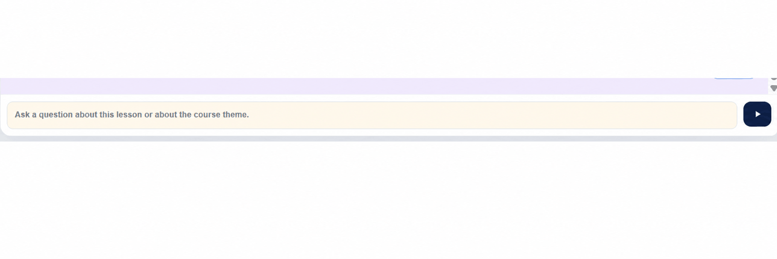 2.4 Virtual tutor — question field
