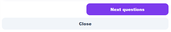 Next questions and Close buttons in the Overall quiz